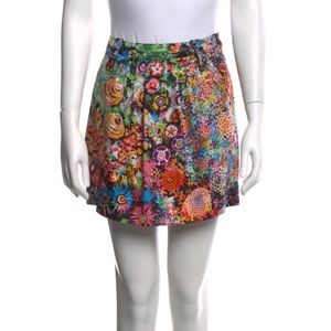 See By Chloé Silk Floral Printed Mini Skirt